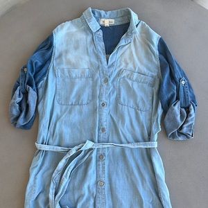 Anthropologie denim shirt dress